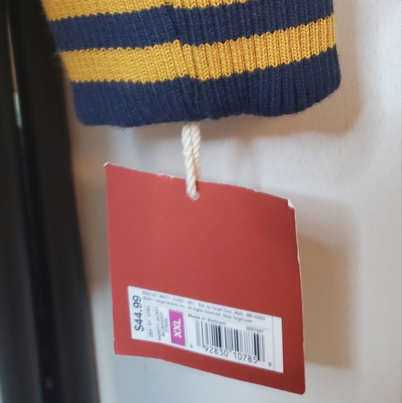 MOSSIMO XXL LETTERMAN JACKET 💛💙 Vintage Varsity Vibes  Wool Bomber Coat - Picture 7 of 16